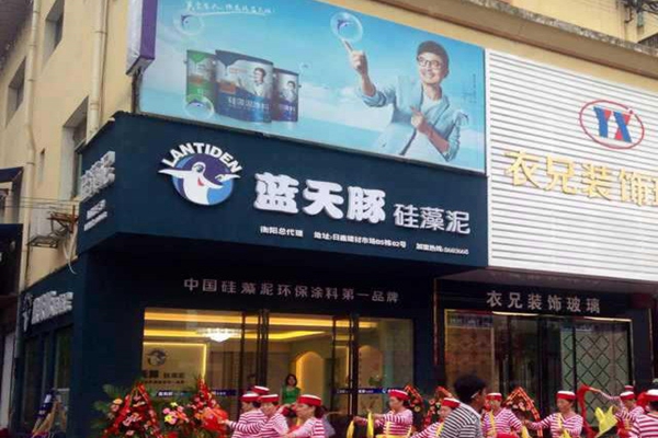 蓝天豚硅藻泥加盟店