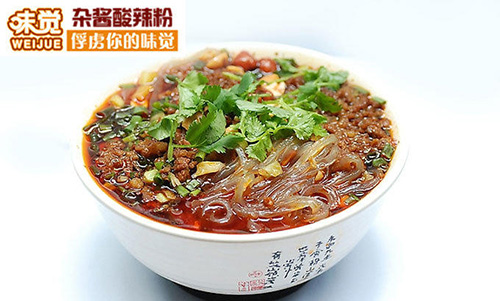 味觉杂酱酸辣粉加盟