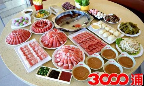 3000浦火锅加盟店