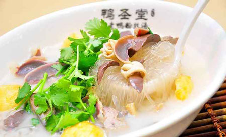 鸭圣堂鸭血粉丝汤加盟