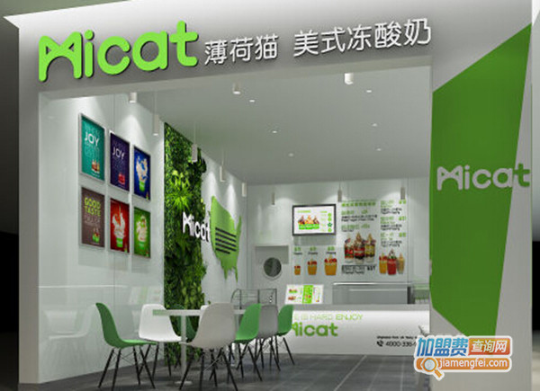 Micat薄荷猫美式冻酸奶加盟门店