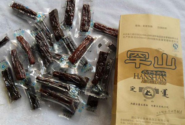 罕山风干牛肉干加盟店