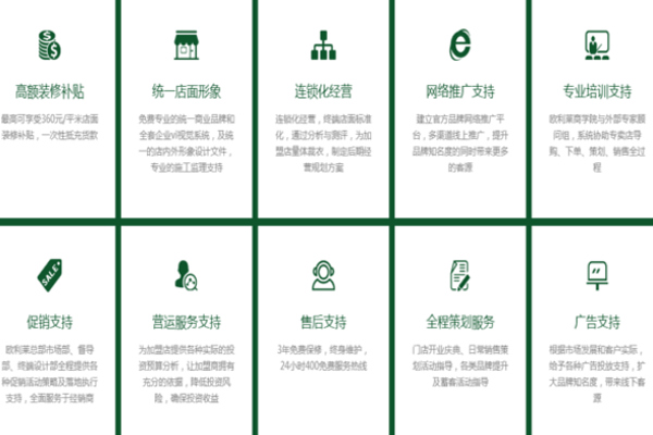 欧利莱门窗加盟费