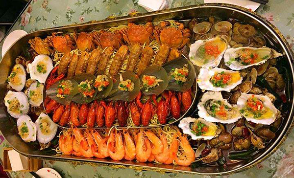 韩尚海鲜自助烤肉加盟店
