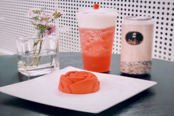 点叶奶茶