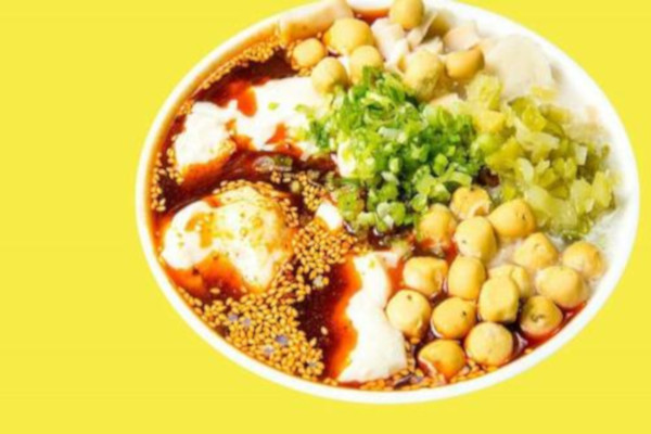 豆花泡馍
