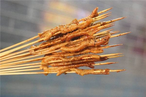 铁板鸭肠串