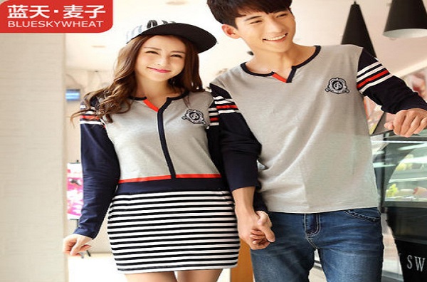 蓝天麦子情侣装加盟