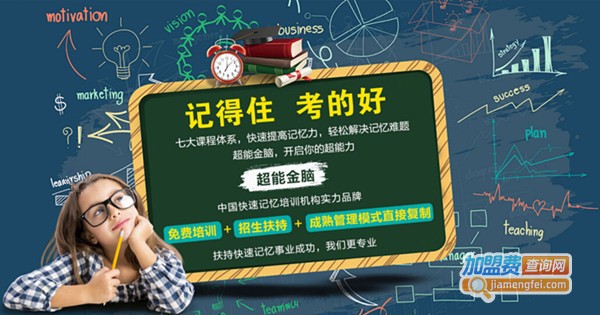 超能金脑快速记忆加盟费