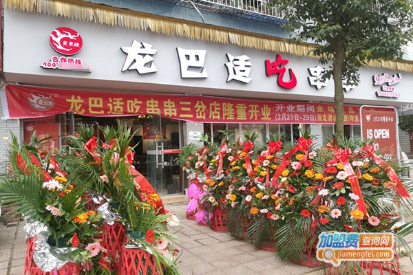 龙巴适吃串串加盟费