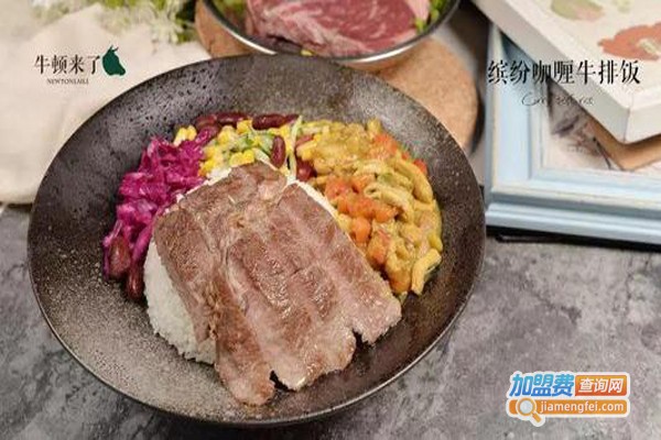 牛顿来了牛排加盟