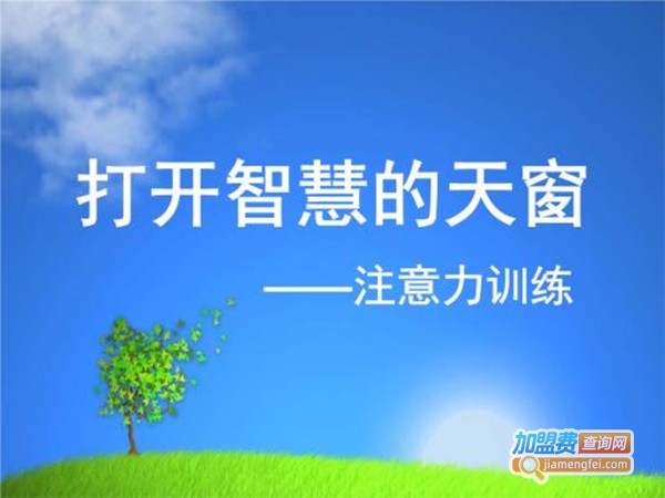 专注力训练加盟费