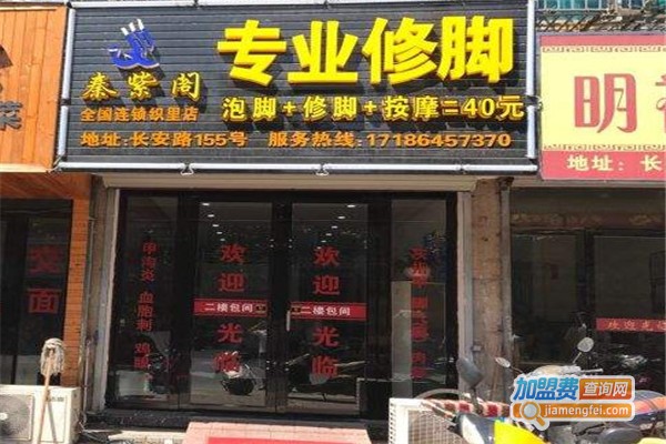 秦紫阁足疗加盟费