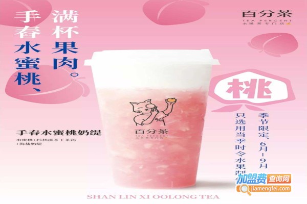 %百分茶加盟费