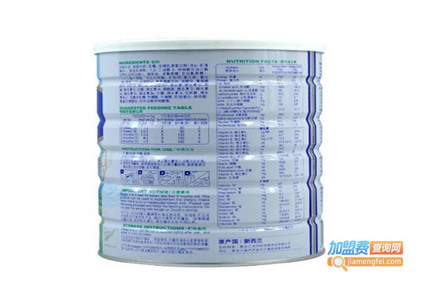 贝瑞可进口奶粉加盟费