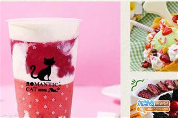 浪漫猫主题潮流饮吧加盟费
