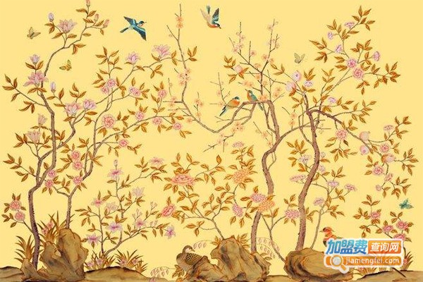 手绘丝绸墙纸加盟门店