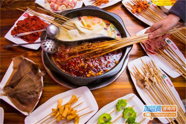 竹上签串串香火锅加盟费