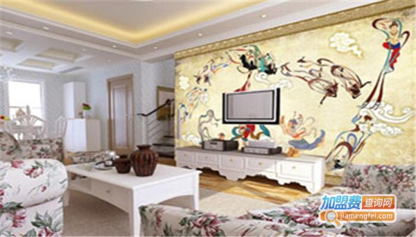 飞天背景墙加盟费