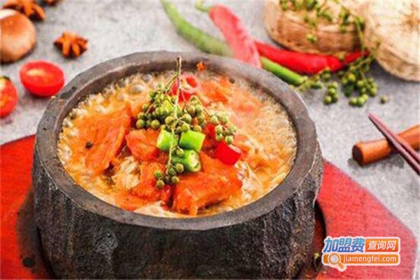 奔跑鸡石锅泡泡鸡