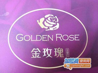 金玫瑰纹绣