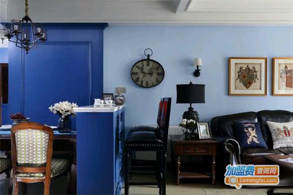 深蓝色装饰加盟费