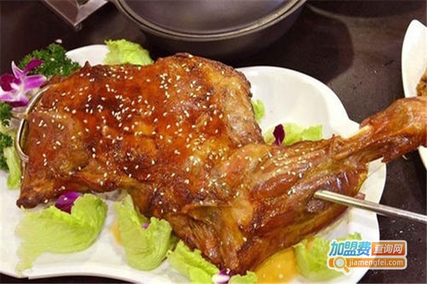 蒙古碳烤羊腿