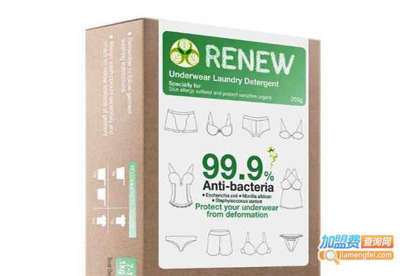 renew洗衣粉加盟
