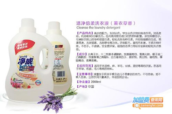 净威洗衣液加盟费