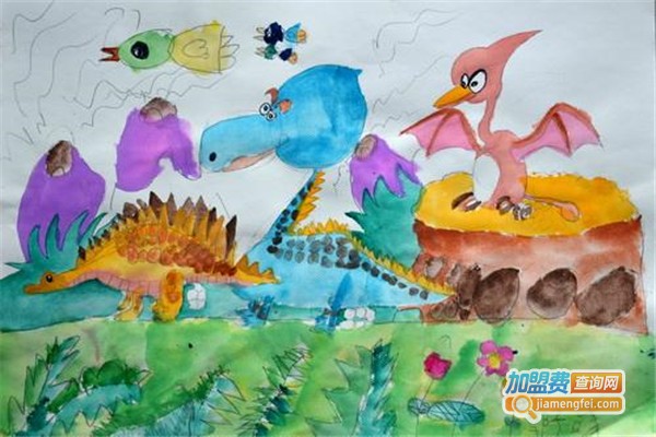 恐龙蛋蛋儿童之家托班绘画加盟费