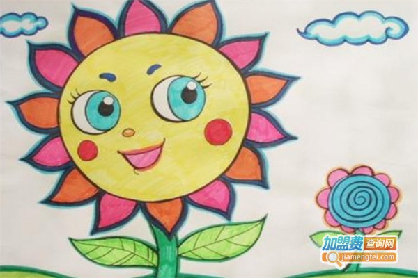 3朵向日葵美术教育加盟费