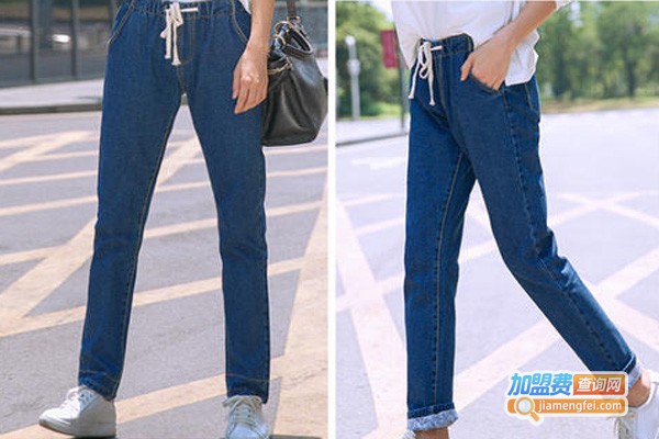 同花向往牛仔裤