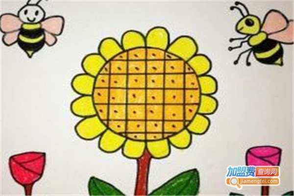 3朵向日葵美术教育加盟费