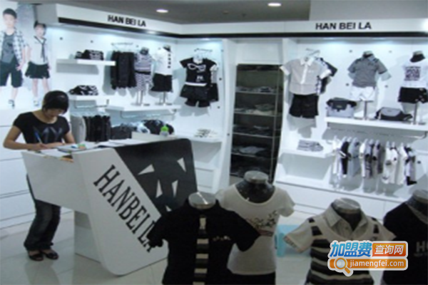 含贝拉童装加盟门店