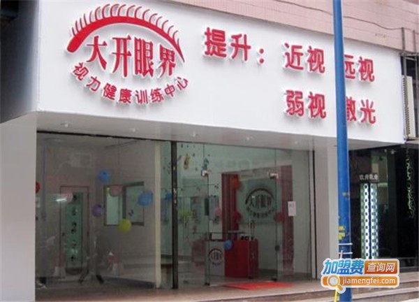 大开眼界视力恢复加盟费