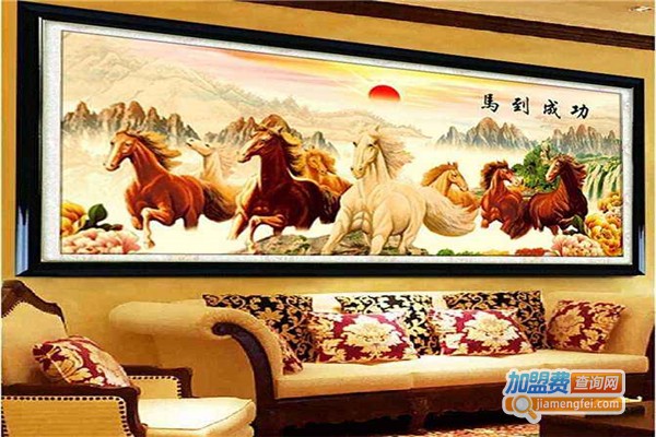 蓝玫瑰十字绣加盟费