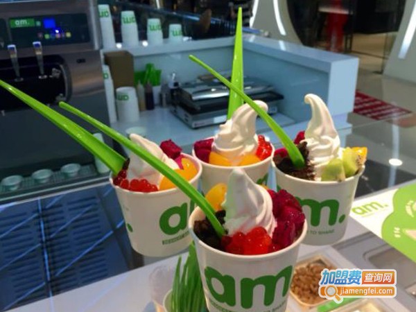 am冻酸奶店加盟费多少钱