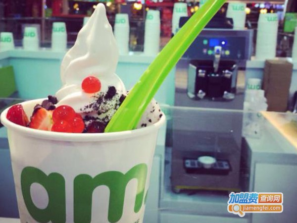 am冻酸奶店加盟费多少钱