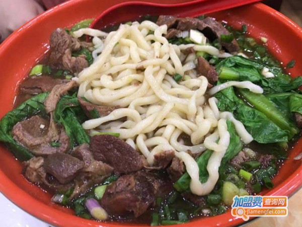 兰州金强牛肉面店加盟费多少钱