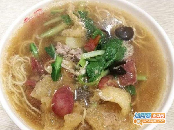 中华面馆加盟费多少钱