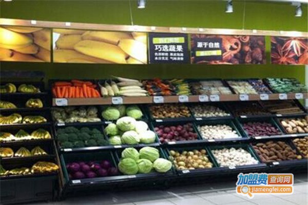 菜篮子生鲜超市连锁加盟费多少？