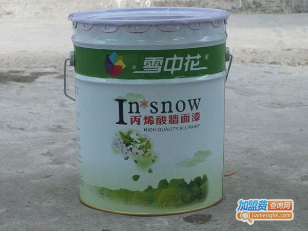 雪中花涂料加盟费