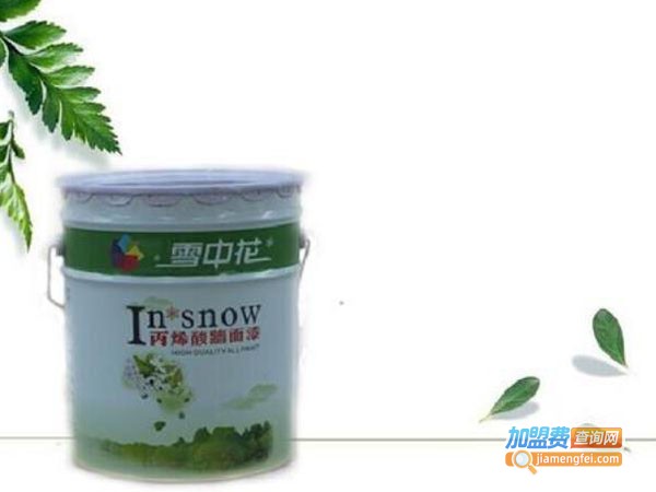 雪中花涂料加盟费
