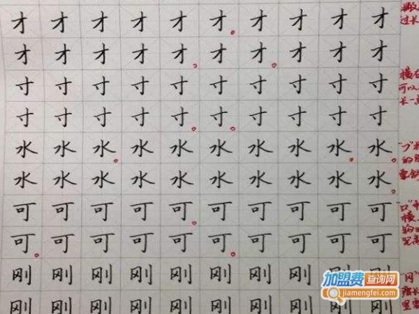 人人练字加盟费