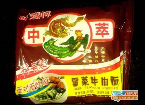 中萃方便面加盟