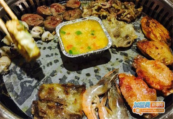 时尚烤肉店加盟