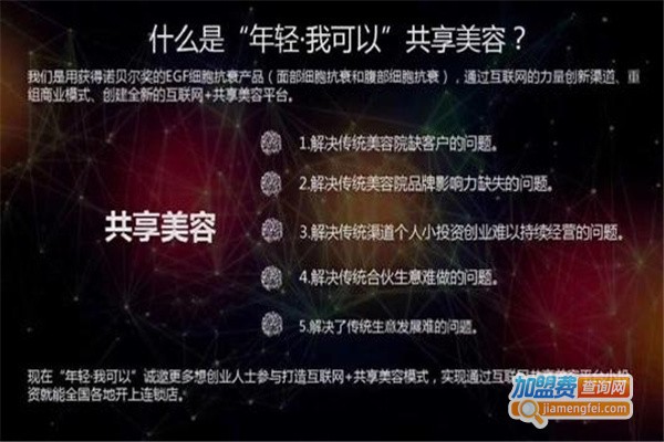 年轻我可以共享美容加盟