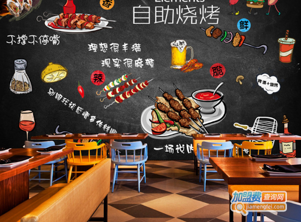 自助烤肉店加盟费