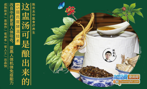 陈农夫药膳加盟费