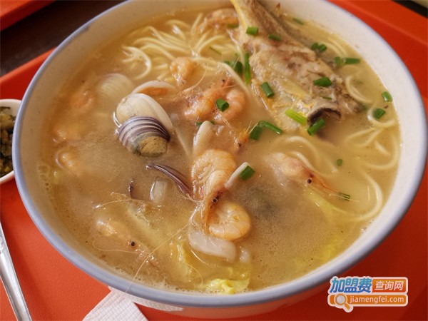 海鲜公富面馆加盟费